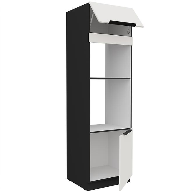 Konyhaszekrény Aria-Wh/Bl Anti Fingerprint 60dpm-210 2f,3