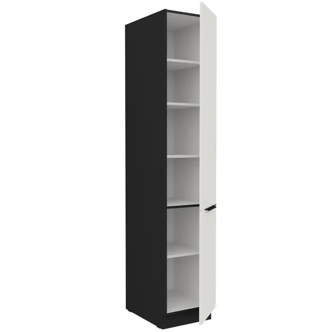 Konyhaszekrény Aria-Wh/Bl Anti Fingerprint 40dk-210 2f