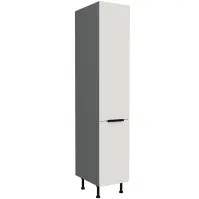 Konyhaszekrény Aria-Wh/Ant Anti Fingerprint 40dk-215 2f