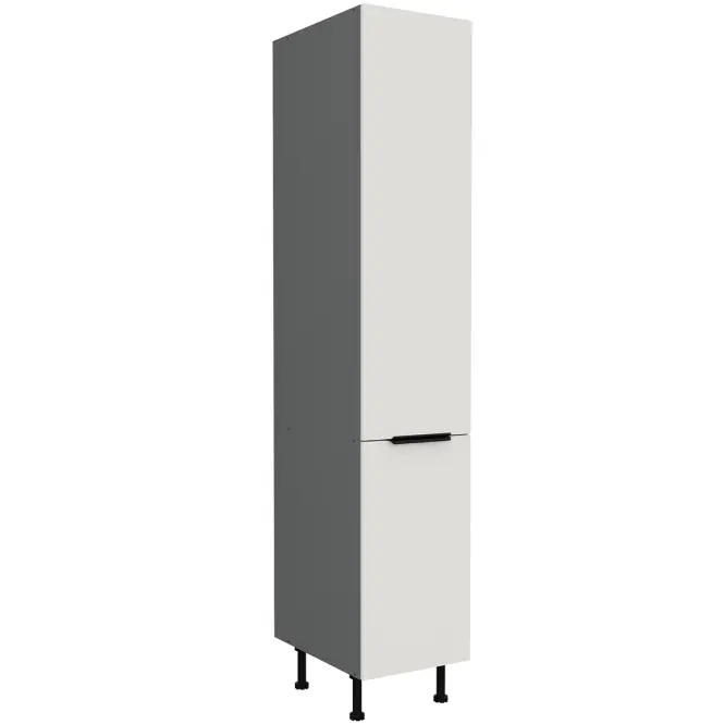 Konyhaszekrény Aria-Wh/Ant Anti Fingerprint 40dk-215 2f