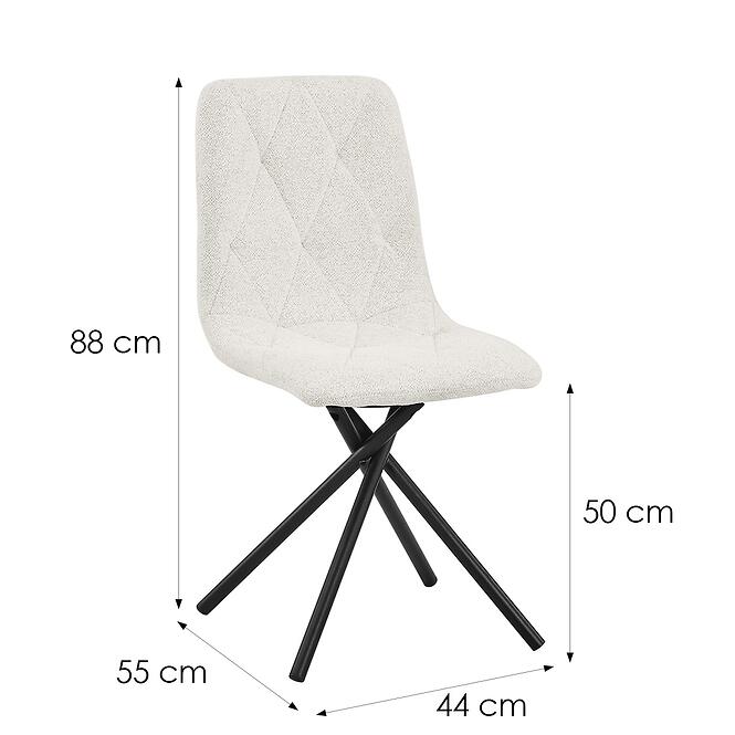 Szék Luna Tejszínes Raven 22