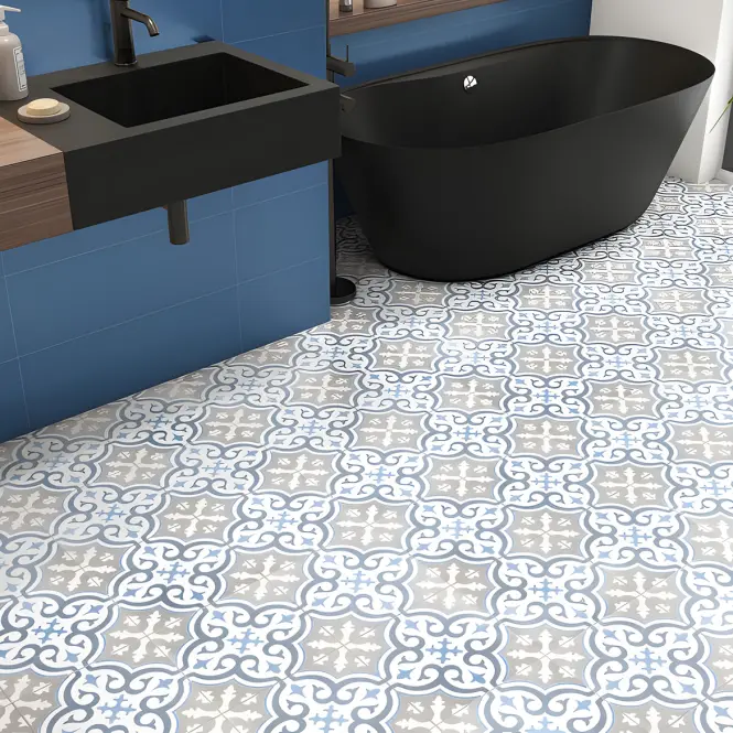 Csempe Cantebury Blue Mat 45/45,2