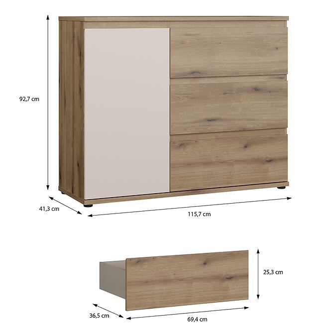 Komód Collet Cetk221l-Q303,3