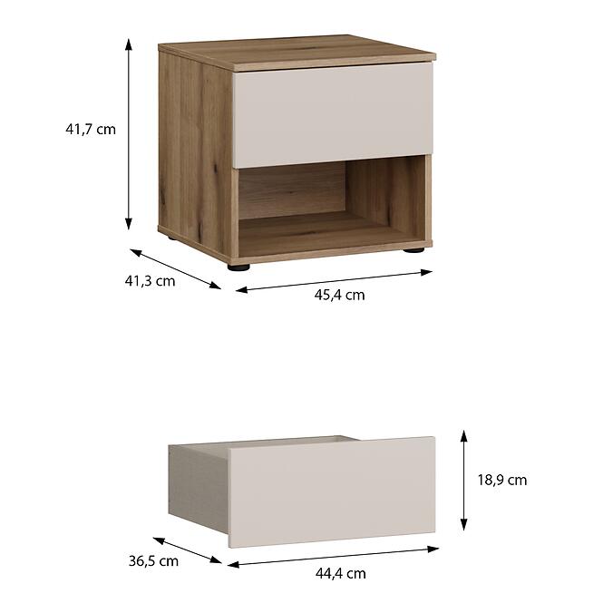 Éjjeliszekrény Collet Cetk012-Q303