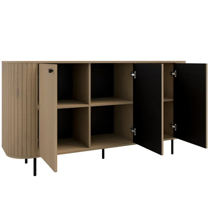 Komód Ovalio 830  3f Cremona Tölgy