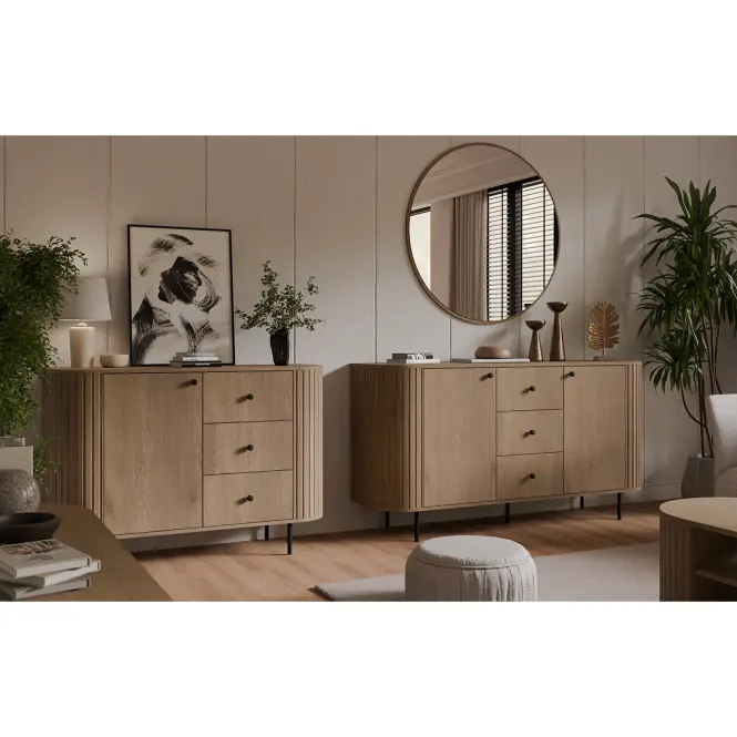 Komód Ovalio 813  1f 3s Cremona Tölgy