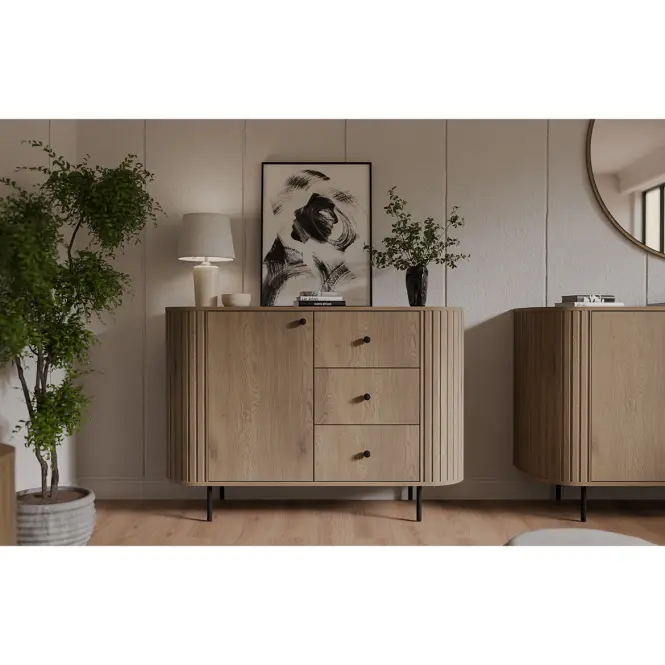 Komód Ovalio 813  1f 3s Cremona Tölgy