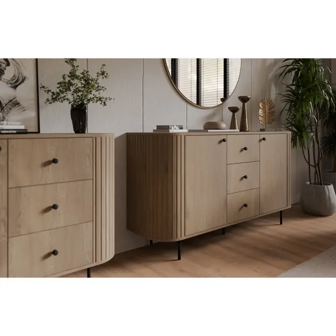 Komód Ovalio 813  1f 3s Cremona Tölgy