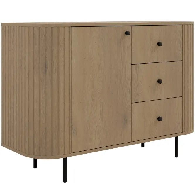 Komód Ovalio 813  1f 3s Cremona Tölgy