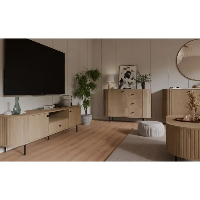 Komód Ovalio 813  1f 3s Cremona Tölgy