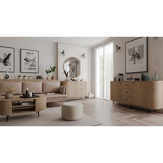 Tükör Ovalio 701  Cremona Tölgy