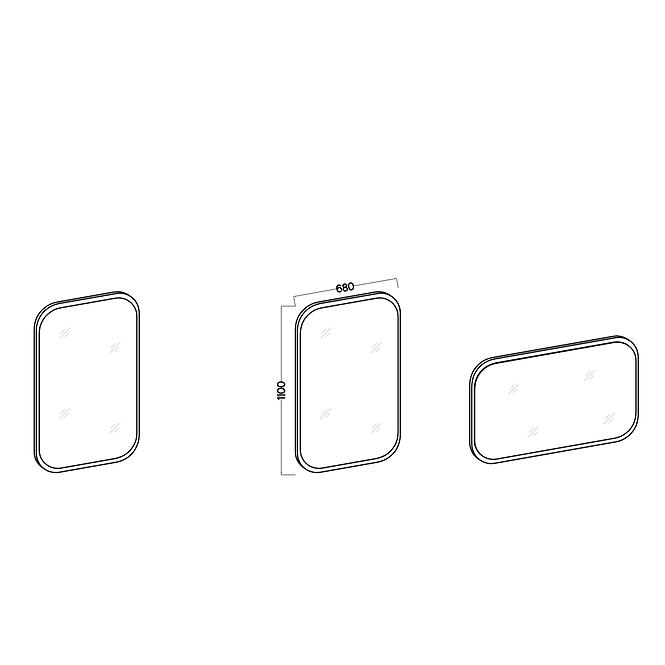 Tükör Ovalio 702  Cremona Tölgy