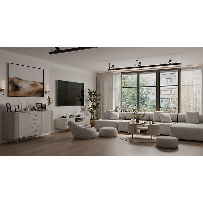Dohányzóasztal Ovalio 200  Homok Bézs,6