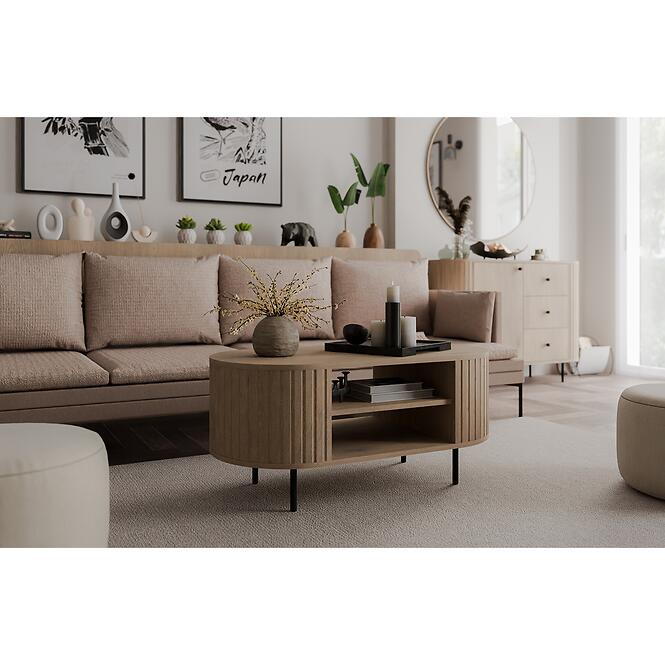 Dohányzóasztal Ovalio 200  Cremona Tölgy