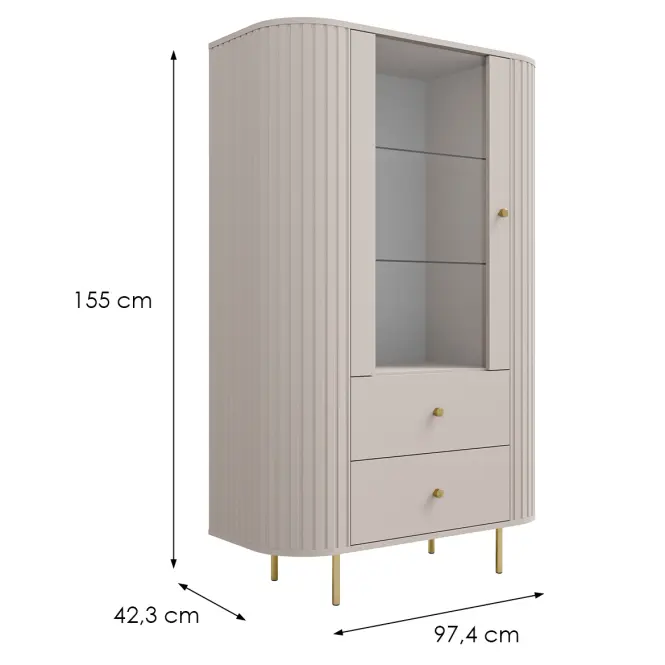 Vitrin Ovalio 112  1f 2s Homok Bézs