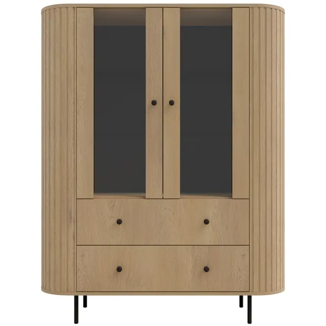 Vitrin Ovalio 122  2f 2s Cremona Tölgy