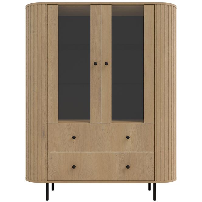 Vitrin Ovalio 122  2f 2s Cremona Tölgy