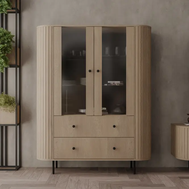 Vitrin Ovalio 122  2f 2s Cremona Tölgy,7