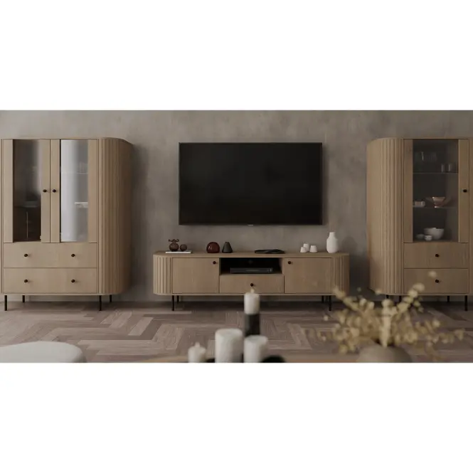 Vitrin Ovalio 122  2f 2s Cremona Tölgy,8