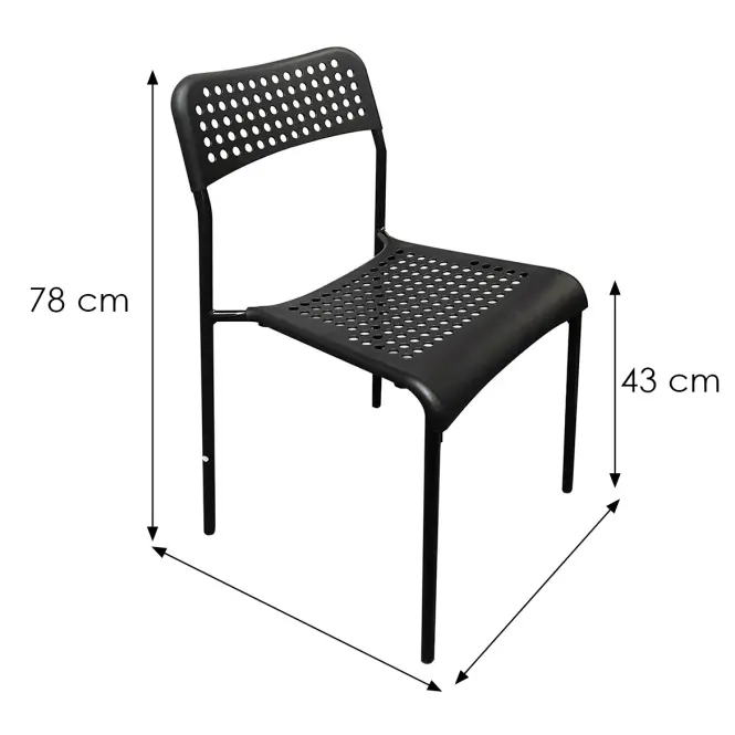 Szék Valo 12528 fekete,2
