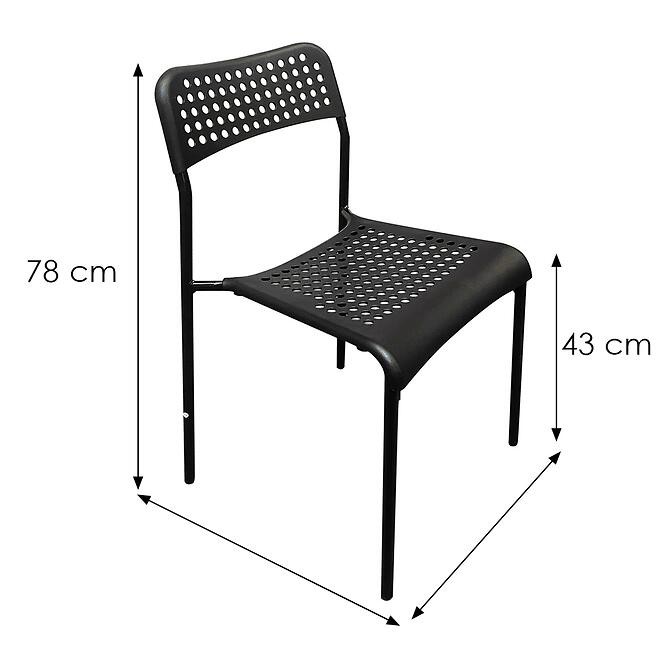 Szék Valo 12528 fekete,2