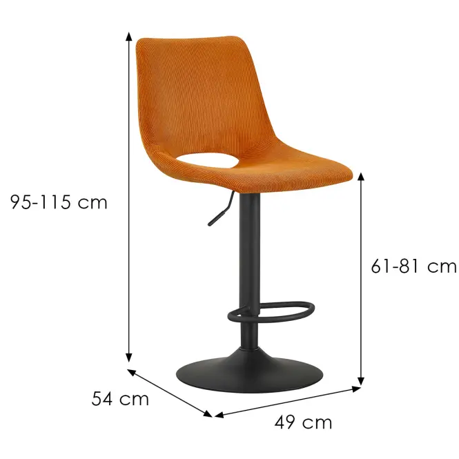 Bárszék Olen 12648 narancs