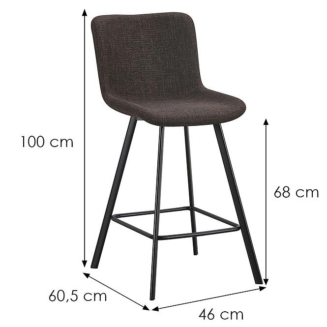 Bárszék Mylo 12649 barna,2