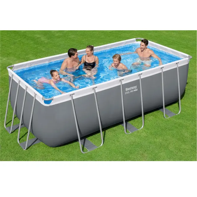 Téglalap alakú úszómedence kerettel 4,12 x 2,01 x 1,22 m BESTWAY 56456