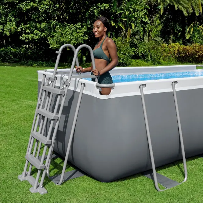 Téglalap alakú úszómedence kerettel 4,12 x 2,01 x 1,22 m BESTWAY 56456