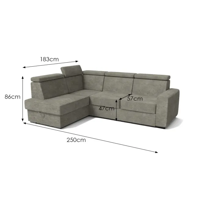 Sarokgarnitúra szett Manhattan L Vibe 21,6