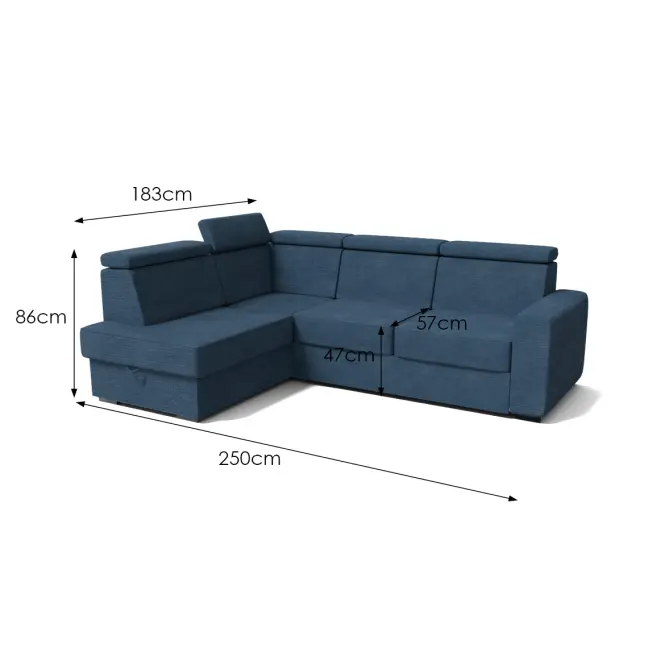 Sarokgarnitúra szett Manhattan L Vibe 77,6