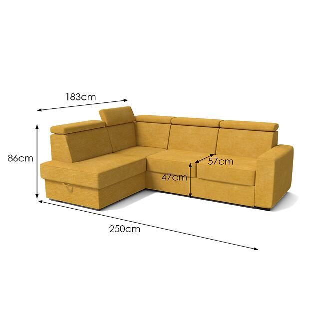 Sarokgarnitúra szett Manhattan L Vibe 53,6