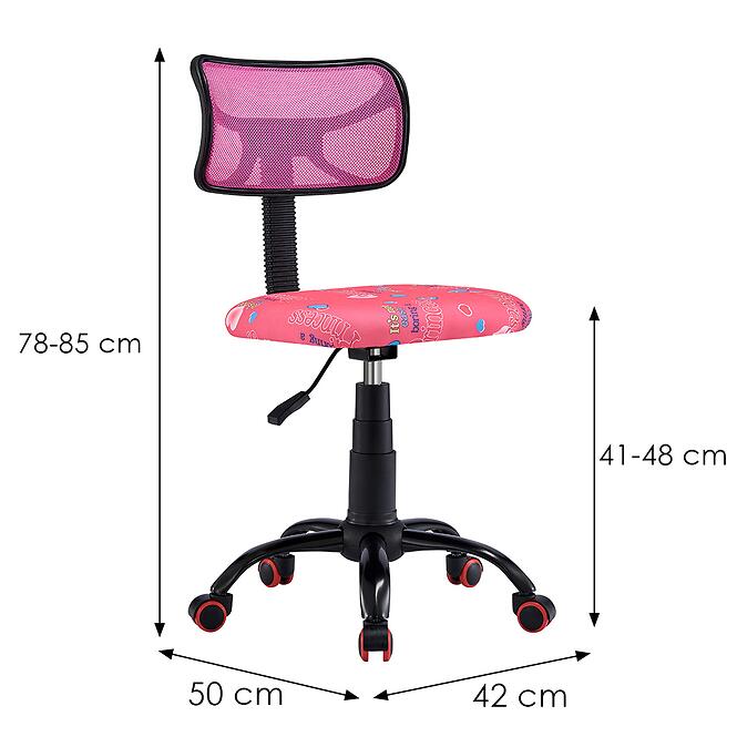 Szék  Brix 12535 rózsaszín