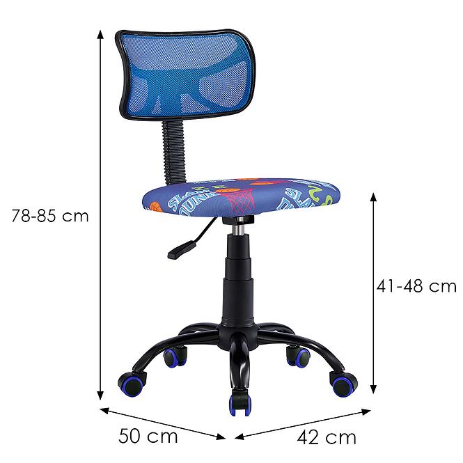 Szék  Brix 12536 kék,2