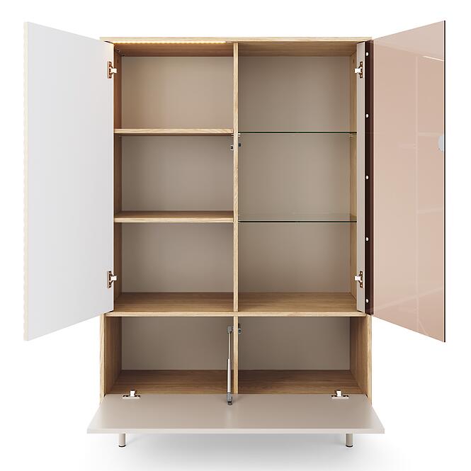 Vitrin 2d1w Ti1 Tila Kasmír/Tölgy,3