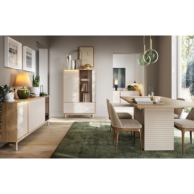 Vitrin 2d1w Ti1 Tila Kasmír/Tölgy