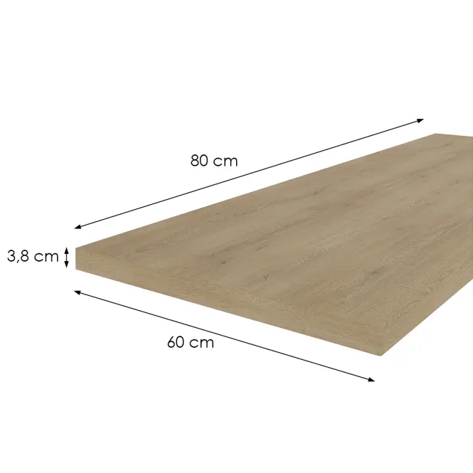 Konyhai munkalap Tölgy Cremona 80cm/38mm,2