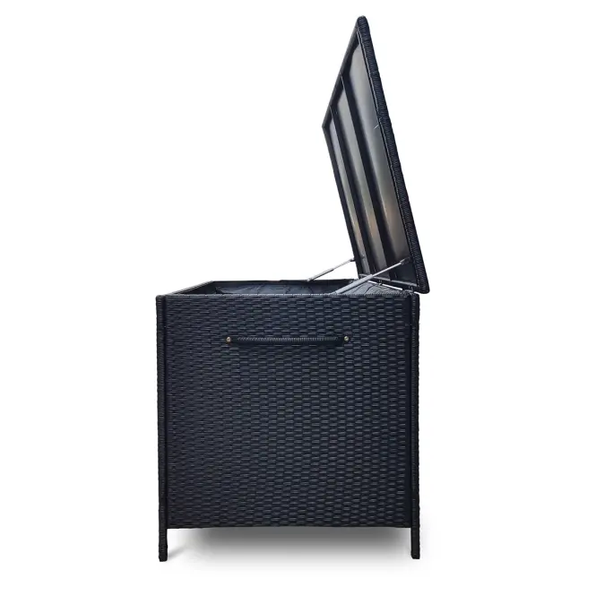 Tejn technorattan kerti láda 80x80x160 fekete,10