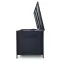 Tejn technorattan kerti láda 80x80x160 fekete,10