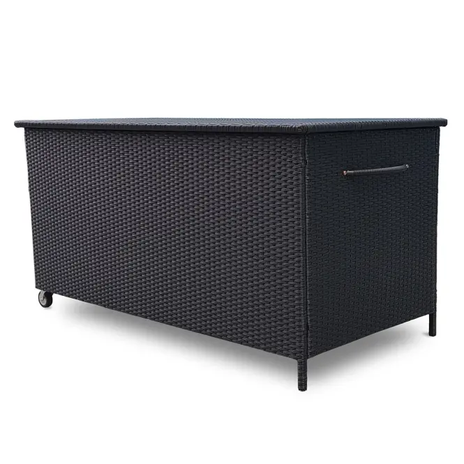 Tejn technorattan kerti láda 80x80x160 fekete,4