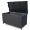 Tejn technorattan kerti láda 80x80x160 fekete,9