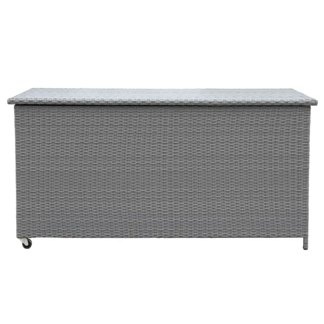 Tejn technorattan kerti láda 80x80x160 szürke,2