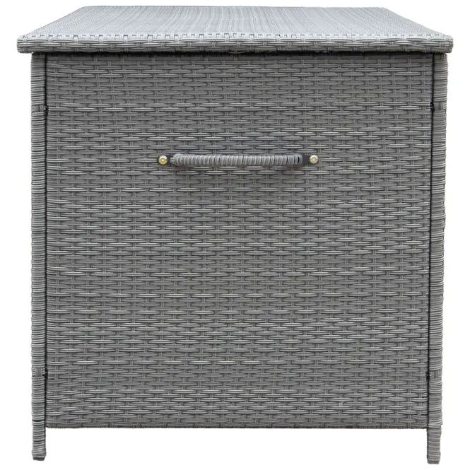 Tejn technorattan kerti láda 80x80x160 szürke,3