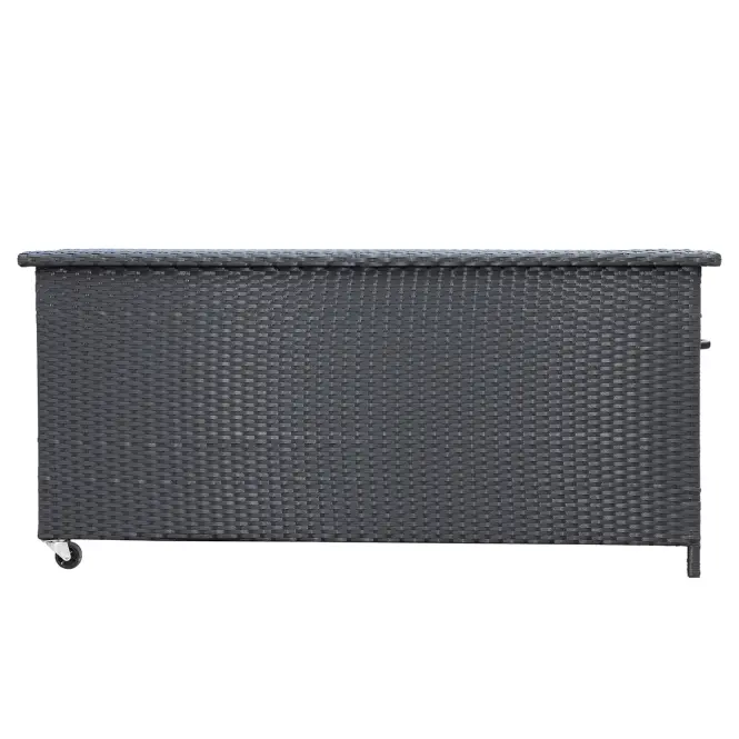 Tejn technorattan kerti láda 55x64x136 fekete