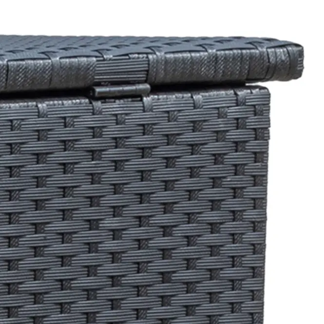 Tejn technorattan kerti láda 55x64x136 fekete