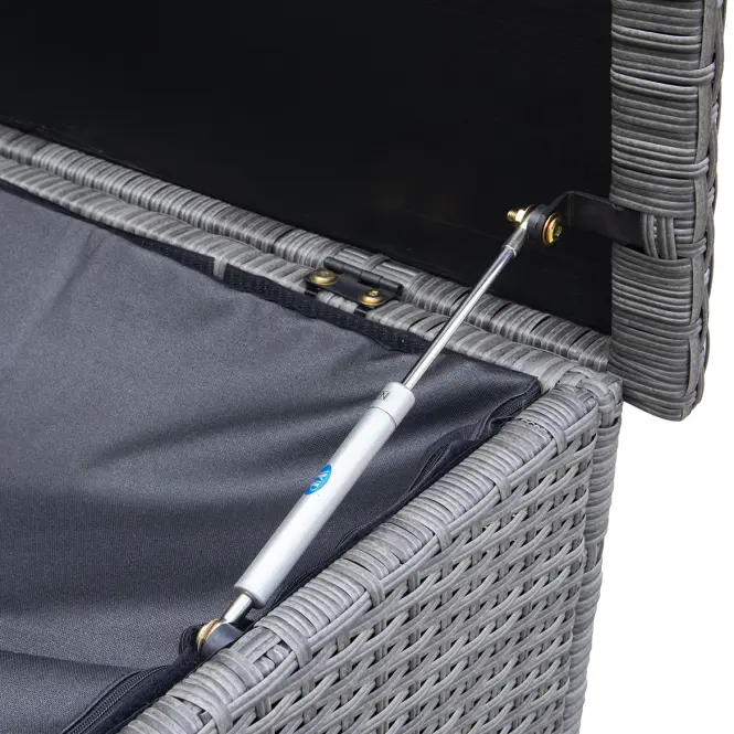 Tejn technorattan kerti láda 55x64x136 szürke