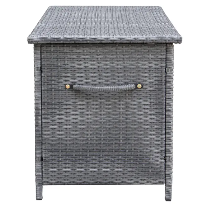 Tejn technorattan kerti láda 55x64x136 szürke