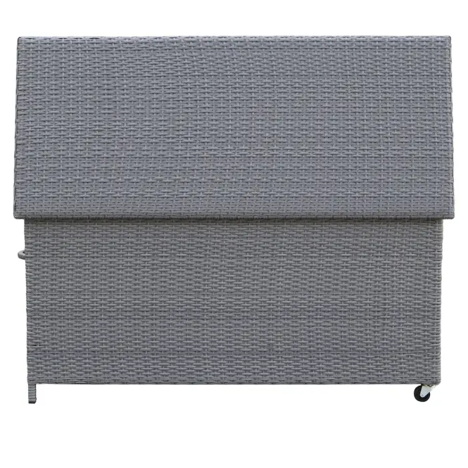 Tejn technorattan kerti láda 55x64x136 szürke