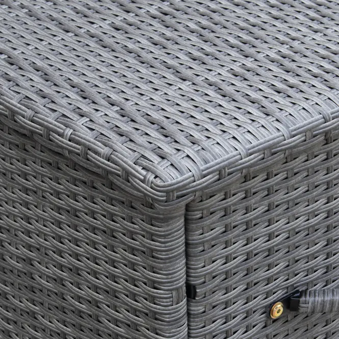 Tejn technorattan kerti láda 55x64x136 szürke