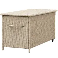 Tejn technorattan kerti láda 55x64x136 natúr